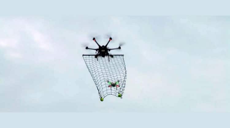 drone filet lutte anti-drone