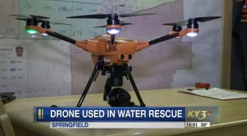 Le drone utilisé dans le sauvetage des monts Ozarks