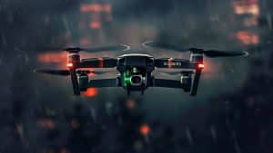 Drone volant de nuit
