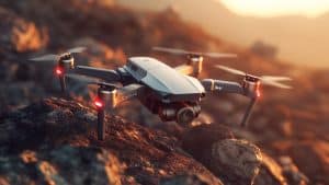 Drone prêt pour décollage