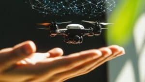 Mini drone en lévitation