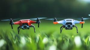 Deux drones dans les airs