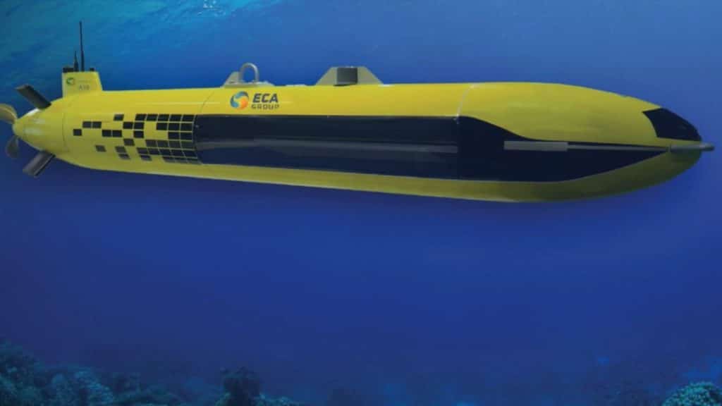 Drone sous-marin jaune ECA