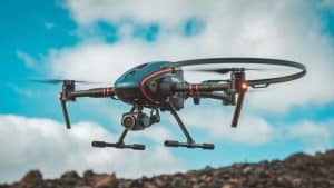 drone en vol au-dessus