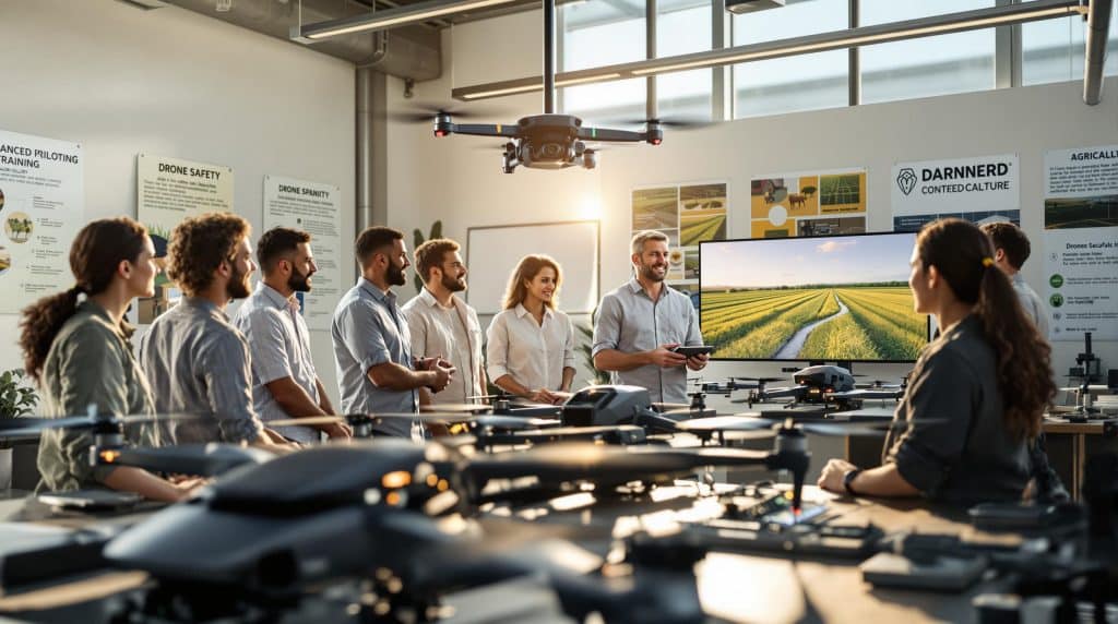 découvrez notre formation obligatoire pour piloter un drone agricole, conçue pour vous fournir les compétences et les connaissances nécessaires pour opérer en toute sécurité et conformité. apprenez les réglementations, la manipulation du drone et les techniques agricoles innovantes pour optimiser vos récoltes.