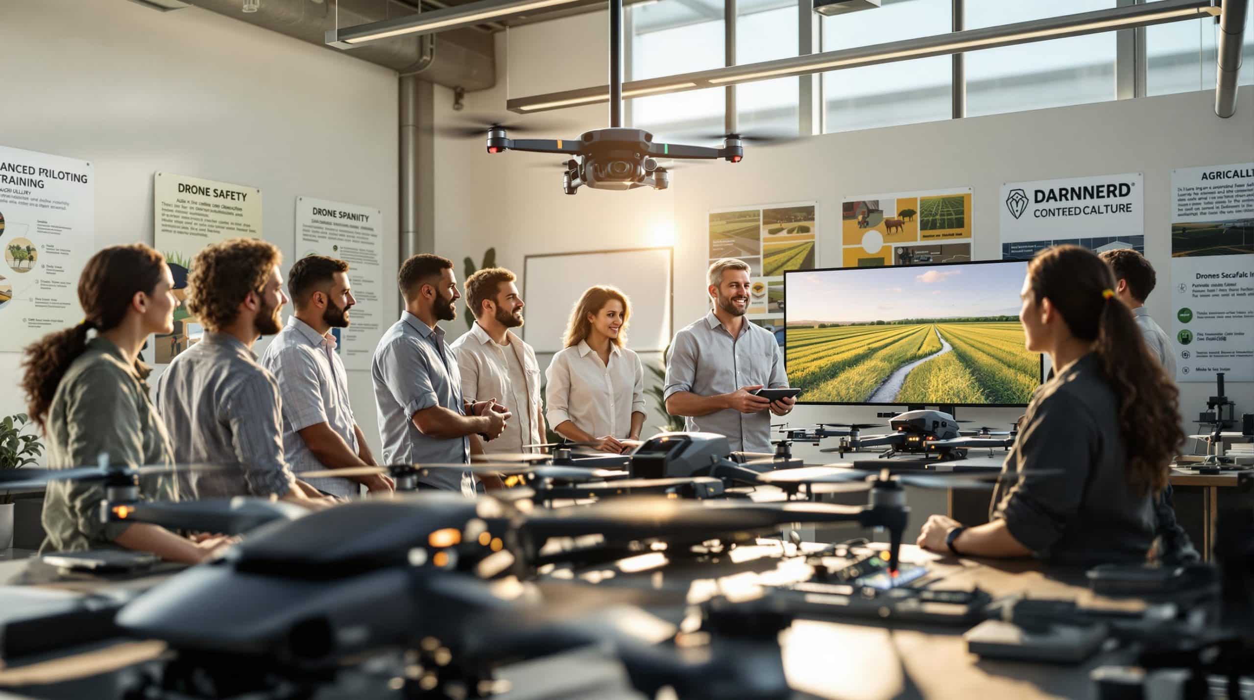 découvrez notre formation obligatoire pour piloter un drone agricole, conçue pour vous fournir les compétences et les connaissances nécessaires pour opérer en toute sécurité et conformité. apprenez les réglementations, la manipulation du drone et les techniques agricoles innovantes pour optimiser vos récoltes.
