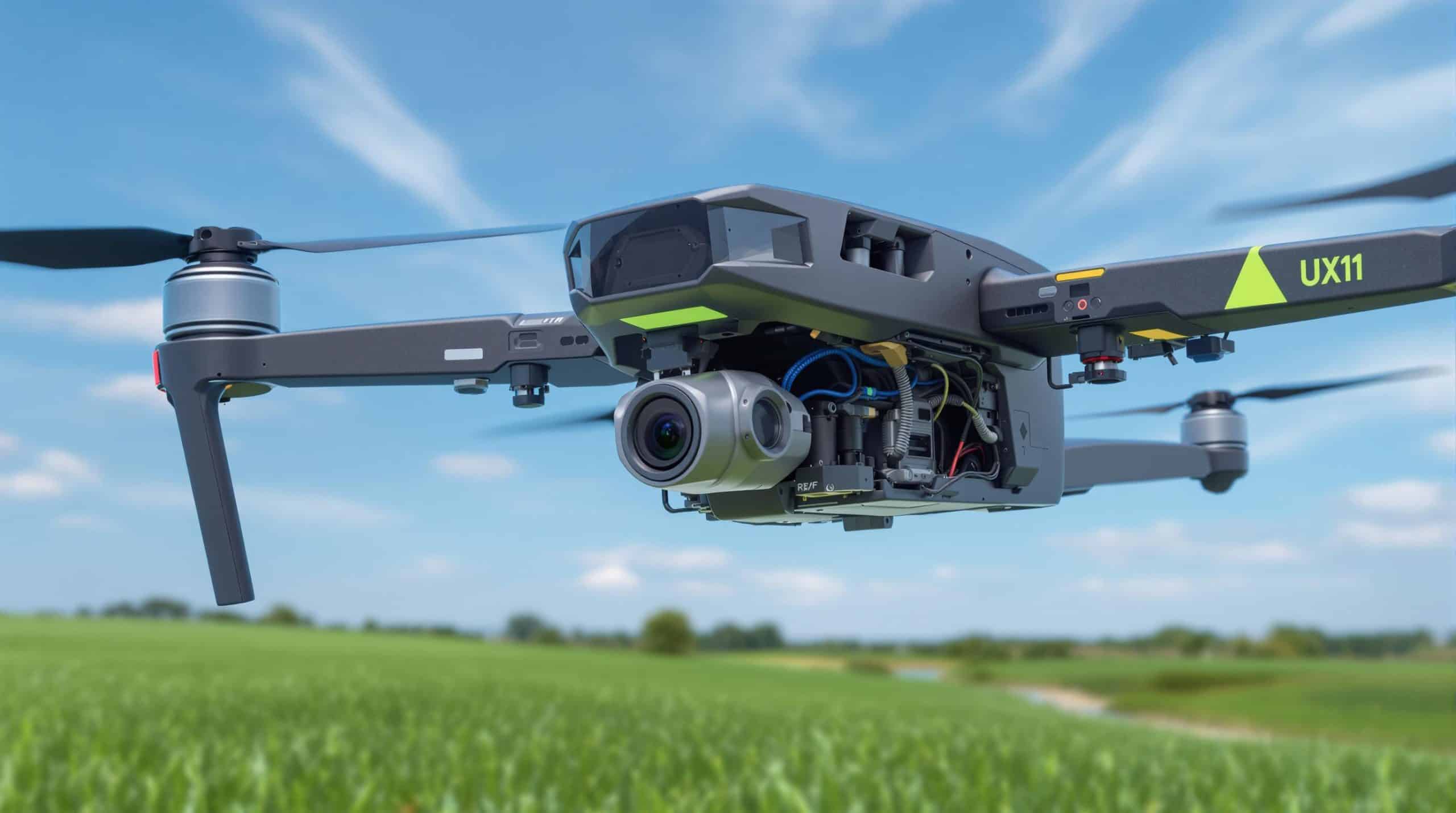 découvrez en détail les caractéristiques techniques du delair ux11, un drone haut de gamme optimisé pour la collecte de données aériennes. explorez ses spécifications, ses performances et ses applications dans divers secteurs.