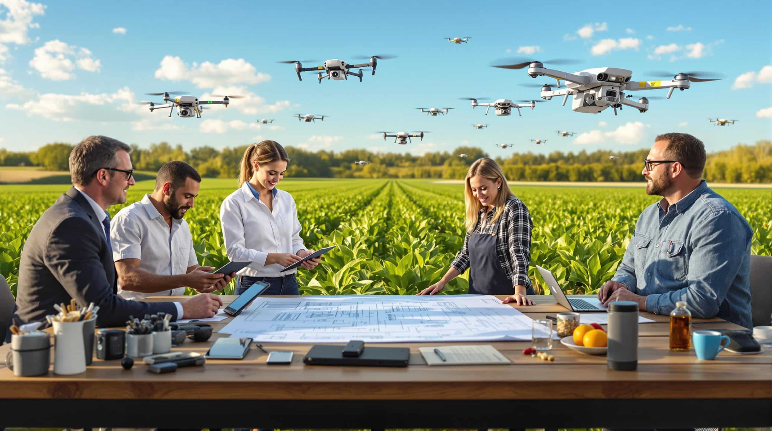 découvrez comment les partenariats publics et privés transforment l'agriculture grâce aux drones. explorez les synergies innovantes qui favorisent l'utilisation de la technologie pour optimiser les rendements agricoles et garantir une sécurité alimentaire durable.