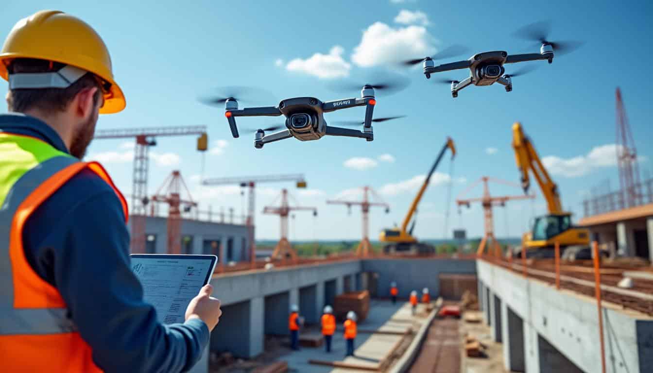 découvrez comment bouygues et vinci innovent dans le secteur du btp en utilisant des drones pour optimiser la gestion et le suivi des chantiers.