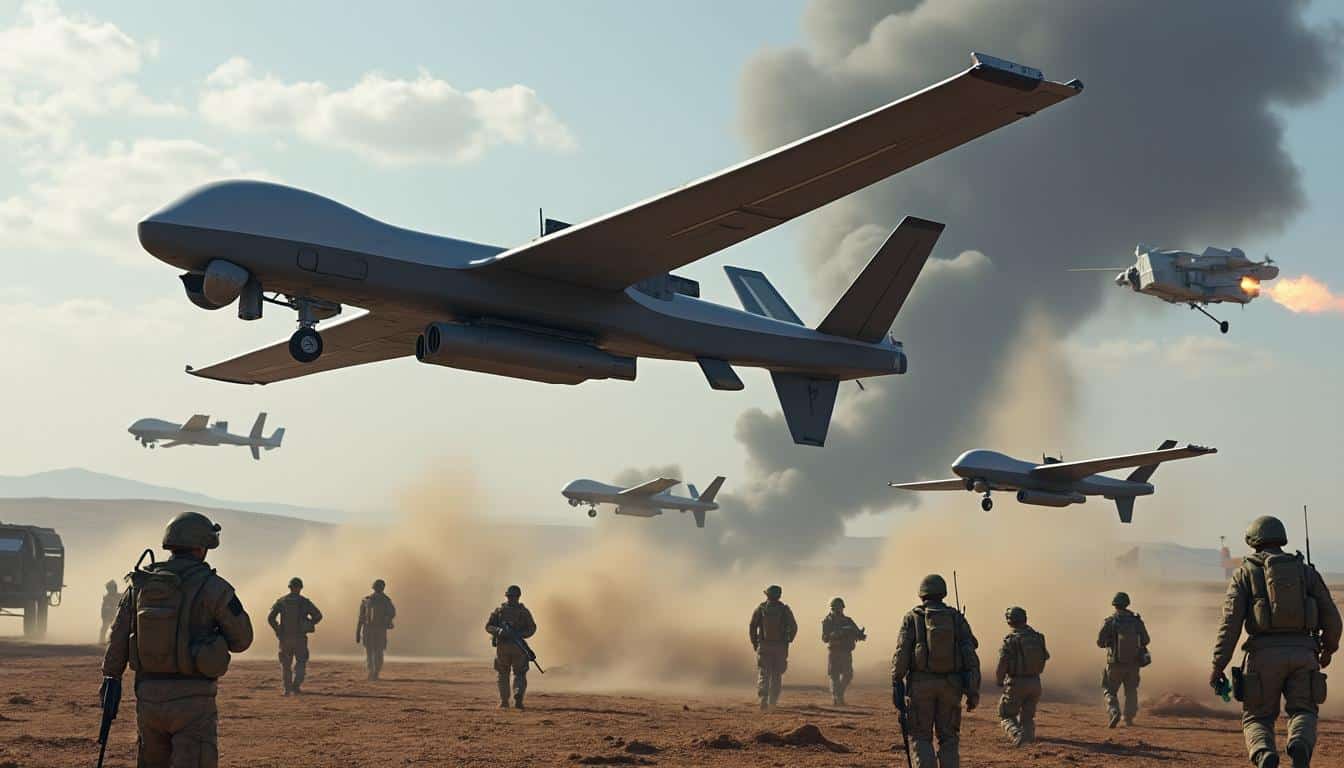 découvrez comment les retours de terrain façonnent l'utilisation des drones dans la doctrine militaire, analysant leur impact stratégique et opérationnel.