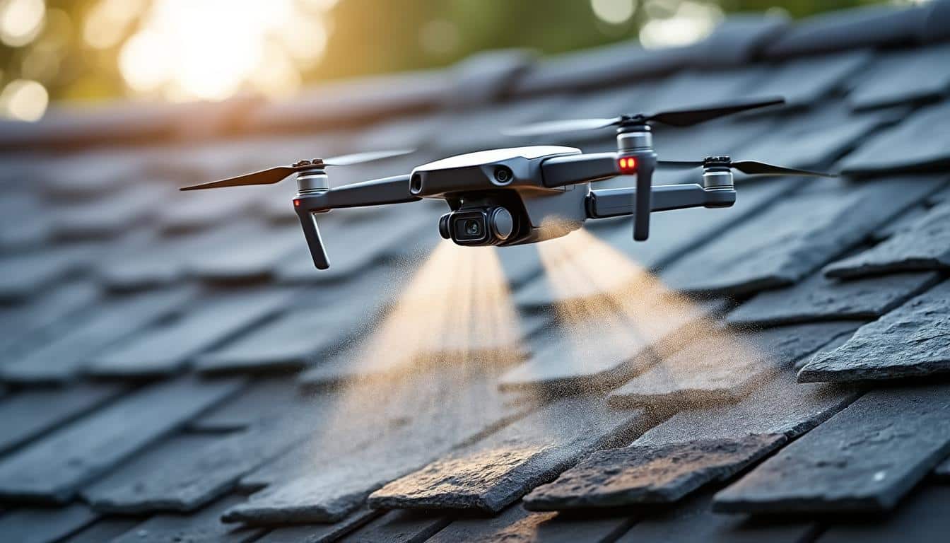 découvrez comment le nettoyage de toiture par drone à basse pression préserve efficacement les tuiles en ardoise, garantissant leur longévité et leur beauté.