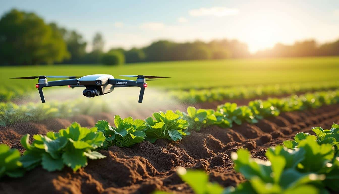découvrez comment l'épandage par drone permet de réduire la compaction des sols agricoles, améliorant ainsi la santé des cultures et la productivité des terres.