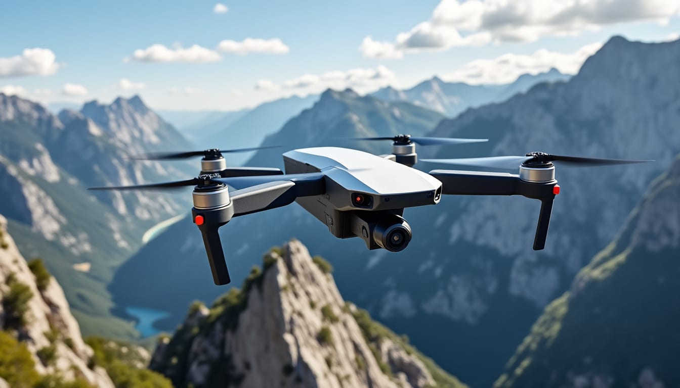 assurez une conservation précise de l'altitude au-dessus des reliefs grâce au baromètre intégré du drone suiveur, pour un suivi fiable et stable en toutes conditions.