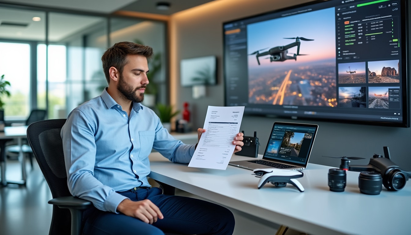 découvrez comment inclure la facturation des prestations de captation d'images dans le modèle économique d'un professionnel aspirant à devenir pilote de drone, pour une gestion optimale et rentable.