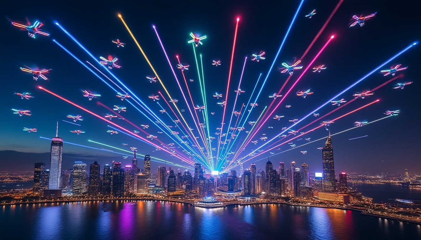 découvrez comment la technologie révolutionne les spectacles de drones lumineux, offrant des performances visuelles époustouflantes et innovantes.
