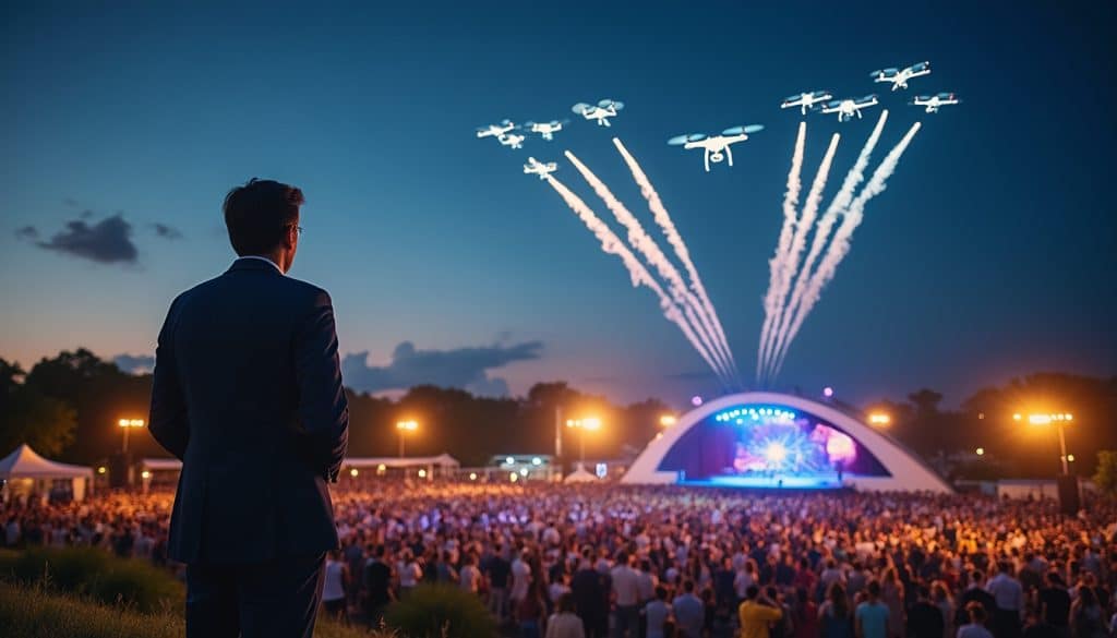 découvrez comment choisir votre prestataire de show de drones : sécurité, créativité, expérience, budget et accompagnement pour un événement inoubliable.