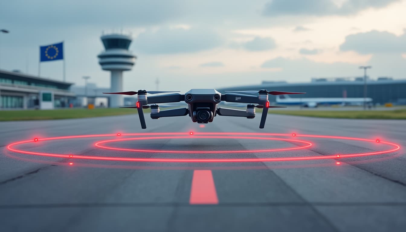 découvrez les règles européennes sur les zones interdites aux drones, les restrictions de vol et les obligations à respecter avant chaque mission.